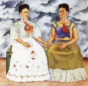 Frida Kahlo The two Frida-s oil painting artist